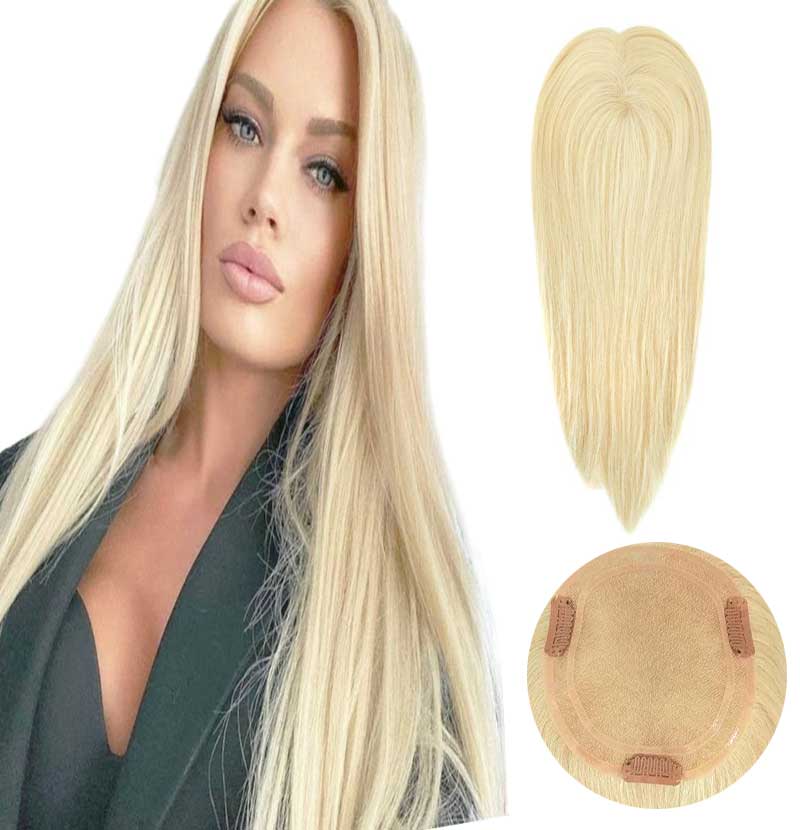 Silk Base Hair Topper Blonde